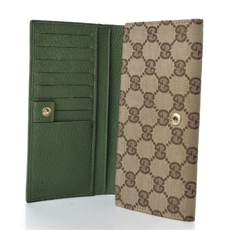 gucci green|green gucci wallet with zipper.